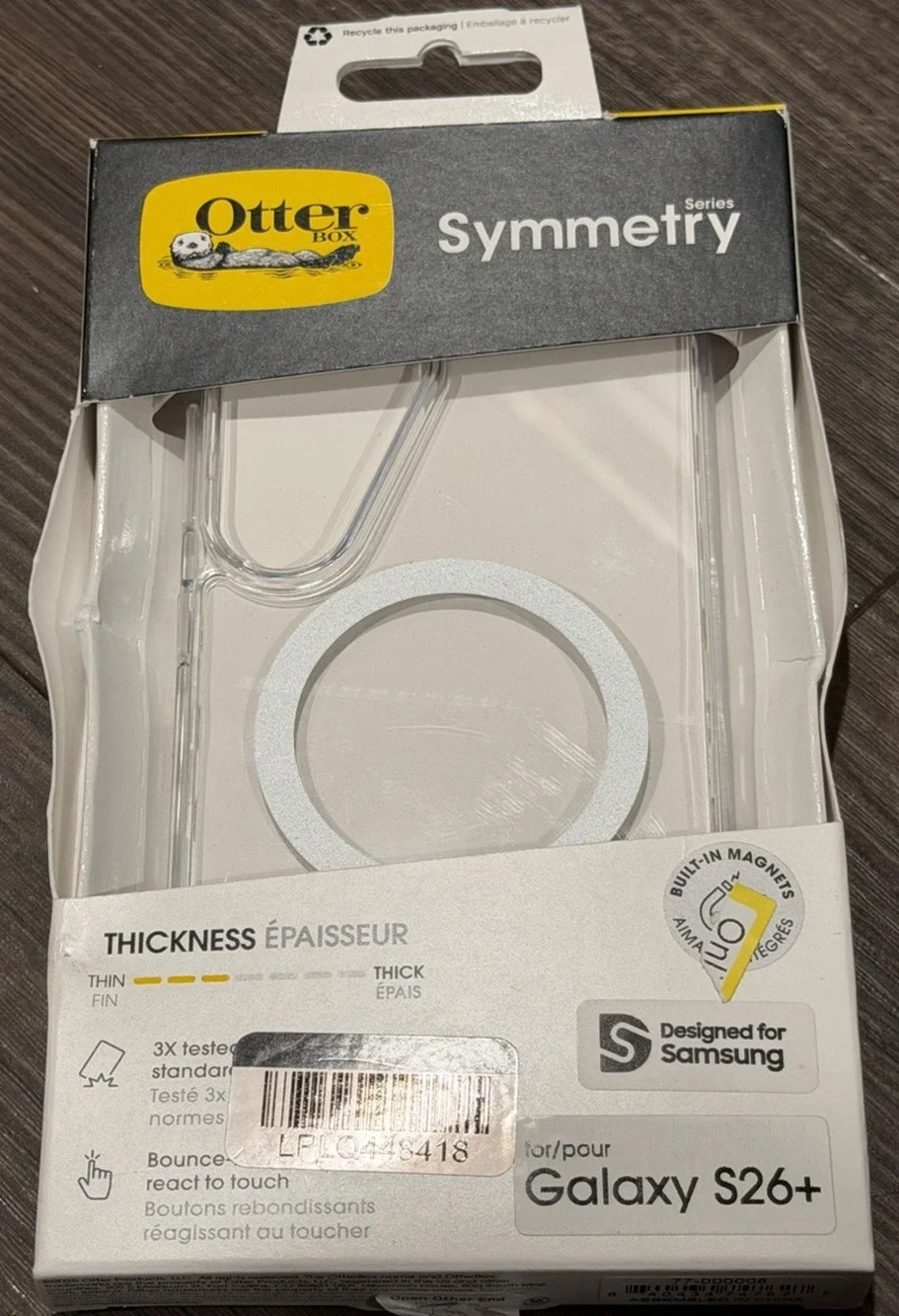 OtterBox Samsung Galaxy S26+ Symmetry Series Clear Case with Magnets - Clear